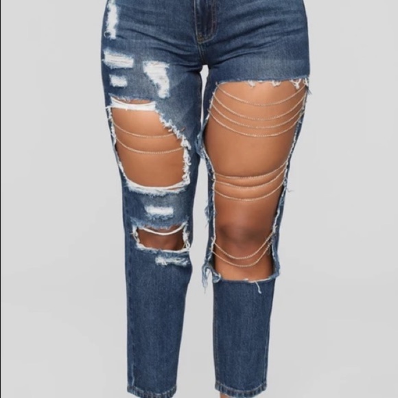 NWOT | Fashion Nova High Rise Boyfriend Jeans - Picture 1 of 5
